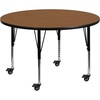 image:imageFlash Furniture 60 in Round Activity Table GrayOak