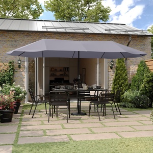 image:imageFlash Furniture 15 FT Triple Head Patio Umbrella GrayGray