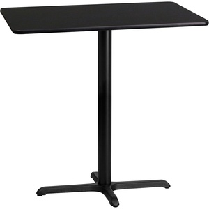 image:imageFlash Furniture 42x24 Rectangular Table and 235x295 XBase BlackBlack