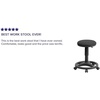 image:imageFlash Furniture Frakes Black Ergonomic Stool with Foot Ring