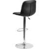 image:imageFlash Furniture Ryan 2 Pack Contemporary Black Vinyl Adjustable Height Barstool with Embellished Stitch Design and Chrome BaseBlack