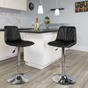 image:imageFlash Furniture Ryan 2 Pack Contemporary Black Vinyl Adjustable Height Barstool with Embellished Stitch Design and Chrome BaseBlack