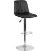 image:imageFlash Furniture Ryan 2 Pack Contemporary Black Vinyl Adjustable Height Barstool with Embellished Stitch Design and Chrome BaseBlack