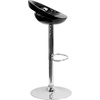 image:imageFlash Furniture Wilson 2 Pack Contemporary Black Plastic Adjustable Height Barstool with Rounded Cutout Back and Chrome BaseBlack