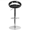 image:imageFlash Furniture Wilson 2 Pack Contemporary Black Plastic Adjustable Height Barstool with Rounded Cutout Back and Chrome BaseBlack