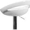 image:imageFlash Furniture Wilson 2 Pack Contemporary Black Plastic Adjustable Height Barstool with Rounded Cutout Back and Chrome BaseWhite