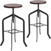 image:imageFlash Furniture Jefferson 30 Barstool with Adjustable Wood Seat Set of 2Set of 2