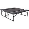 image:imageFlash Furniture 45 ft Wood Folding Picnic Table and Benches WhiteBrown
