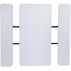 image:imageFlash Furniture 45 ft Wood Folding Picnic Table and Benches WhiteWhite Wood Grain