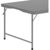 image:imageFlash Furniture 60x30 Kids BiFold Folding Table Granite WhiteGranite Gray