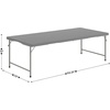 image:imageFlash Furniture 60x30 Kids BiFold Folding Table Granite WhiteGranite Gray