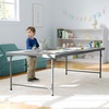 image:imageFlash Furniture 60x30 Kids BiFold Folding Table Granite WhiteGranite Gray