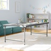 image:imageFlash Furniture 60x30 Kids BiFold Folding Table Granite WhiteGranite Gray