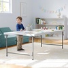 image:imageFlash Furniture 60x30 Kids BiFold Folding Table Granite WhiteGranite White