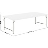 image:imageFlash Furniture 60x30 Kids BiFold Folding Table Granite WhiteGranite White