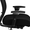 image:imageFlash Furniture HERCULES Series 247 Intensive Use 300 lb Rated Black LeatherSoft Multifunction Ergonomic Office Chair with Seat SliderBlack FabricMesh