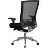 image:imageFlash Furniture HERCULES Series 247 Intensive Use 300 lb Rated Black LeatherSoft Multifunction Ergonomic Office Chair with Seat SliderBlack FabricMesh