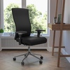 image:imageFlash Furniture HERCULES Series 247 Intensive Use 300 lb Rated Black LeatherSoft Multifunction Ergonomic Office Chair with Seat SliderBlack Leathersoft