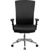 image:imageFlash Furniture HERCULES Series 247 Intensive Use 300 lb Rated Black LeatherSoft Multifunction Ergonomic Office Chair with Seat SliderBlack Leathersoft