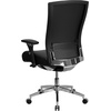 image:imageFlash Furniture HERCULES Series 247 Intensive Use 300 lb Rated Black LeatherSoft Multifunction Ergonomic Office Chair with Seat SliderBlack Leathersoft